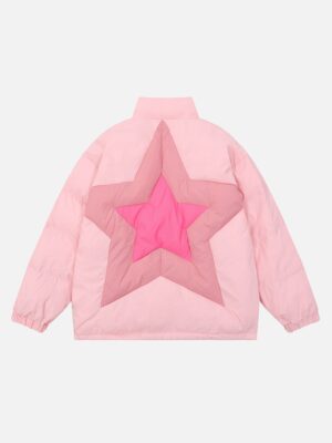 American High Street Stars Thickened With Cotton Stand-up Collar Cotton Jacket - 1560